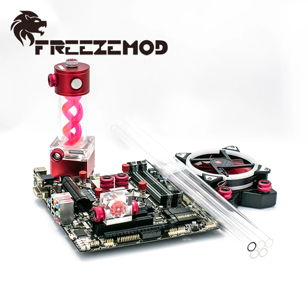Комплект водяного охладителя FREEZEMOD жесткая трубка ДНК-резервуар набор акриловых