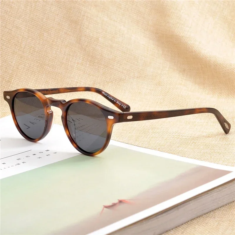 Gregory Peck Brand Designer Men Women Sunglasses Vintage Polarized Sunglasses OV5186 Retro Sun glasses oculos de sol OV 5186 3