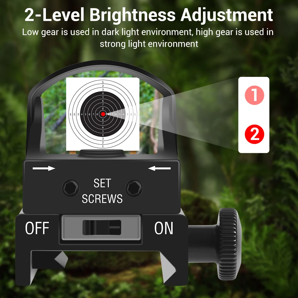 Red Dot Sight 3 MOA Riflescope for Airsoft Hunting