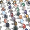 New Style Oval Natural Stone Rings 50pcs/lot For Women Fashion Rings 4