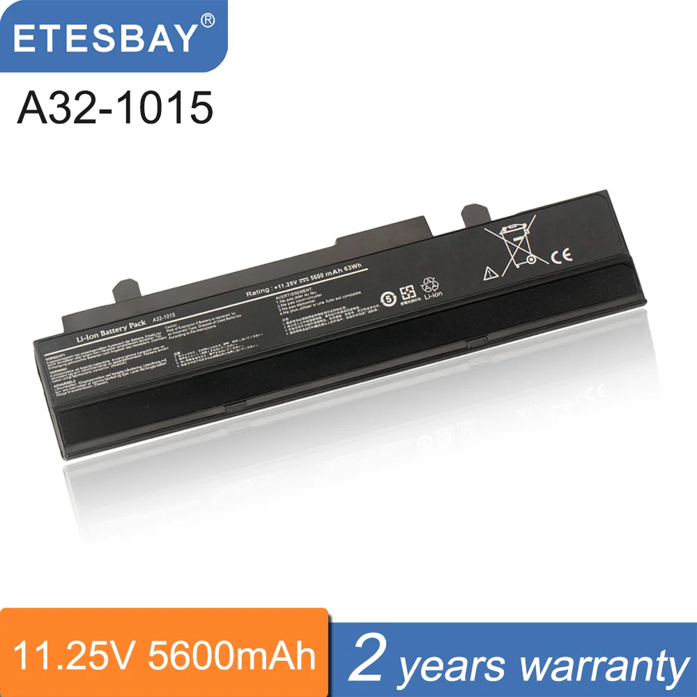 Etesbay A32-1015 Batteria Per Laptop Per Asus Eee Pc 1011 1015P 1015Pe 1015Pw 1016 1016P 1215 1215N 1215P 1215T A31-1015 63Wh 11.25V