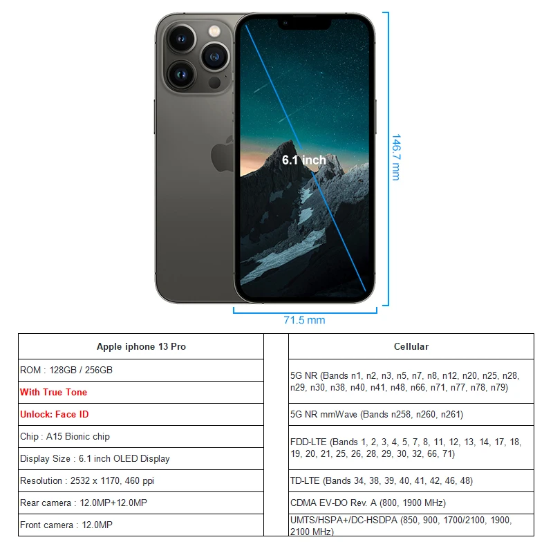 アイフォン13プロ Amazon.com: Apple iPhone 13 Pro, 256GB, Graphite - T-Mobile