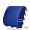 Lumbar Support Pillow For Office Chair And Car Seat, Perfectly Balanced Memory Foam Lumbar Pillow Multi-purpose Back Cushion For 3