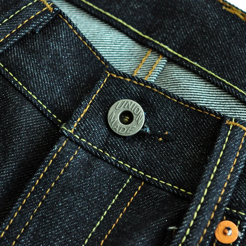 Saucezhan 316XX-18OZ Mens Jeans Selvedge Denim Jeans Raw Denim Straight Thick Autumn and Winter Vintage Jeans Pants 2