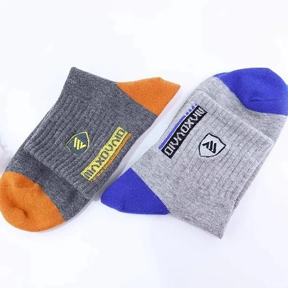 5Pairs Men's Socks Mixed Colors Soft Breathable Pure Cotton Casual Mid-calf Socks Not Smelly Feet Pure Cotton Sports Socks