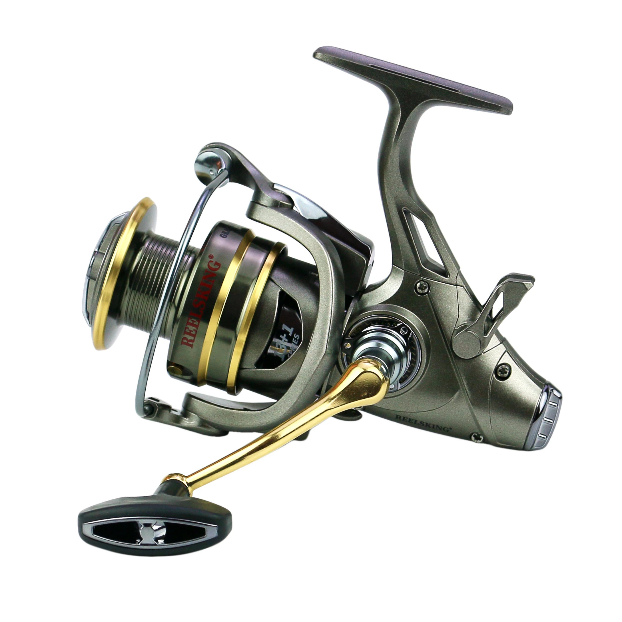 Meta 20KG towing Ahead/Post Double Brake Smooth Casting Reel High Speed Sea Bass Fishing Reel Gear ratio 5.5:1 Left/Right Hand