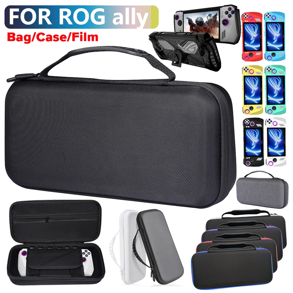 Carrying Case Kit for ASUS ROG Ally Accessories, Portable Hard Shell Carrying  Case with TPU Protective Case and 7 Screen Protector for ROG Ally Gaming  Handheld, Fit for Travel and Home Storage