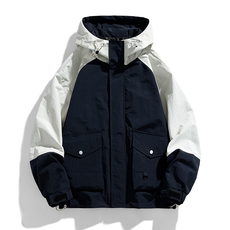 Men's Autumn Windbreaker Man Oversize Windshield Jacket Men Spring Coat Mens Camping Jackets Male Work Wear Clothes