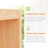 Shelf Toy Organizers and Storage, 31.5" H, 8-Compartment Wood Storage Cabinet, Montessori Bookshelf for Kids Room, Playroom 5