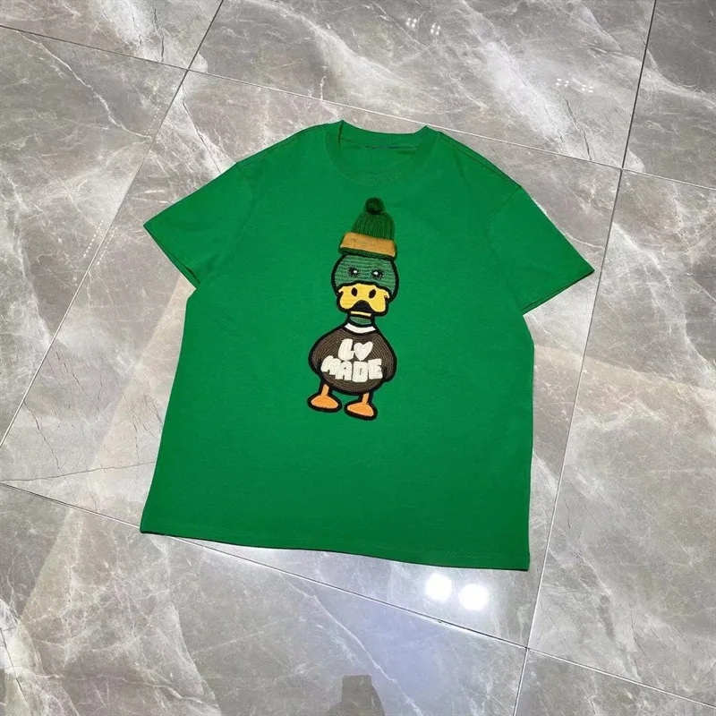 New luxury 22 Men Embroidery knitting duck T Shirts T-Shirt Hip Hop  Skateboard Street Cotton T-Shirts Tee Top kenye S-XXL A559 - AliExpress