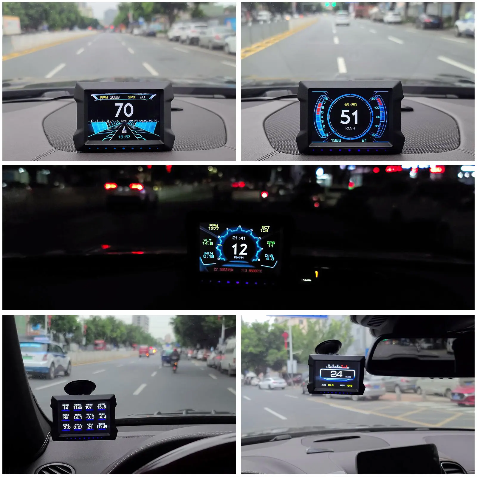   ÷ OBD2 GPS  ý ȭ LCD ȭ HUD ڵ  ڵ  , Gps ӵ, 2023