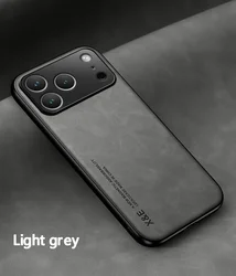 Premium Ultra - Thin Leather Case with Silky Soft Touch Finish - iPhone 12 Mini (Light Gray)