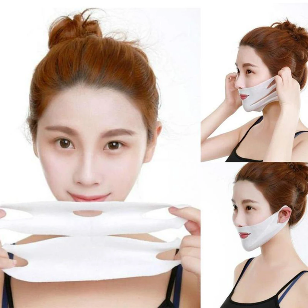 Lifting Face Mask V Shape Chin Check Slim Lift Peel-Off Mask Maschera Dimagrante Facciale Portatile Riutilizzabile
