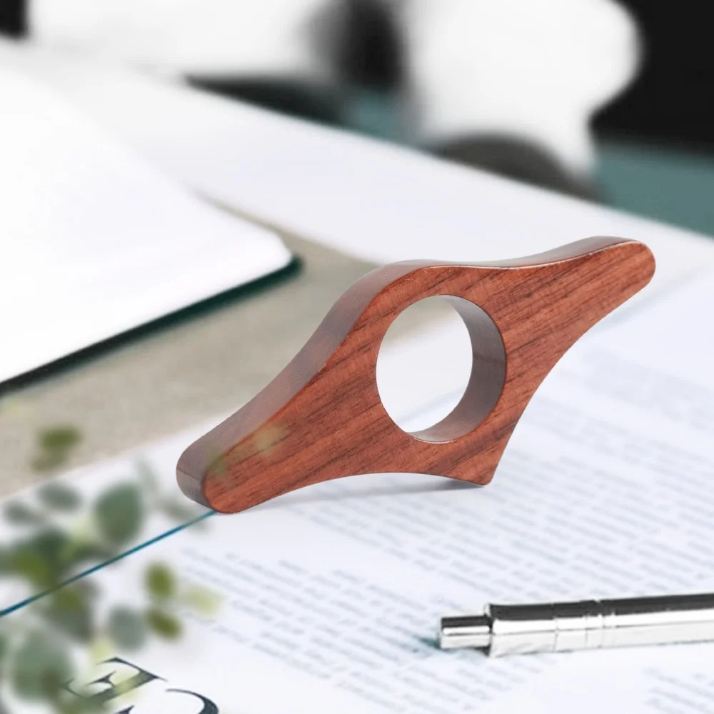 Wooden Bookmark Bookmark Page Holder Bookmark Holder Bookmarks Stationery Supplies Hot Wooden Thumb Bookmark One Hand Reading Bookmarks Rings Book Page Holder Gifts For Readers