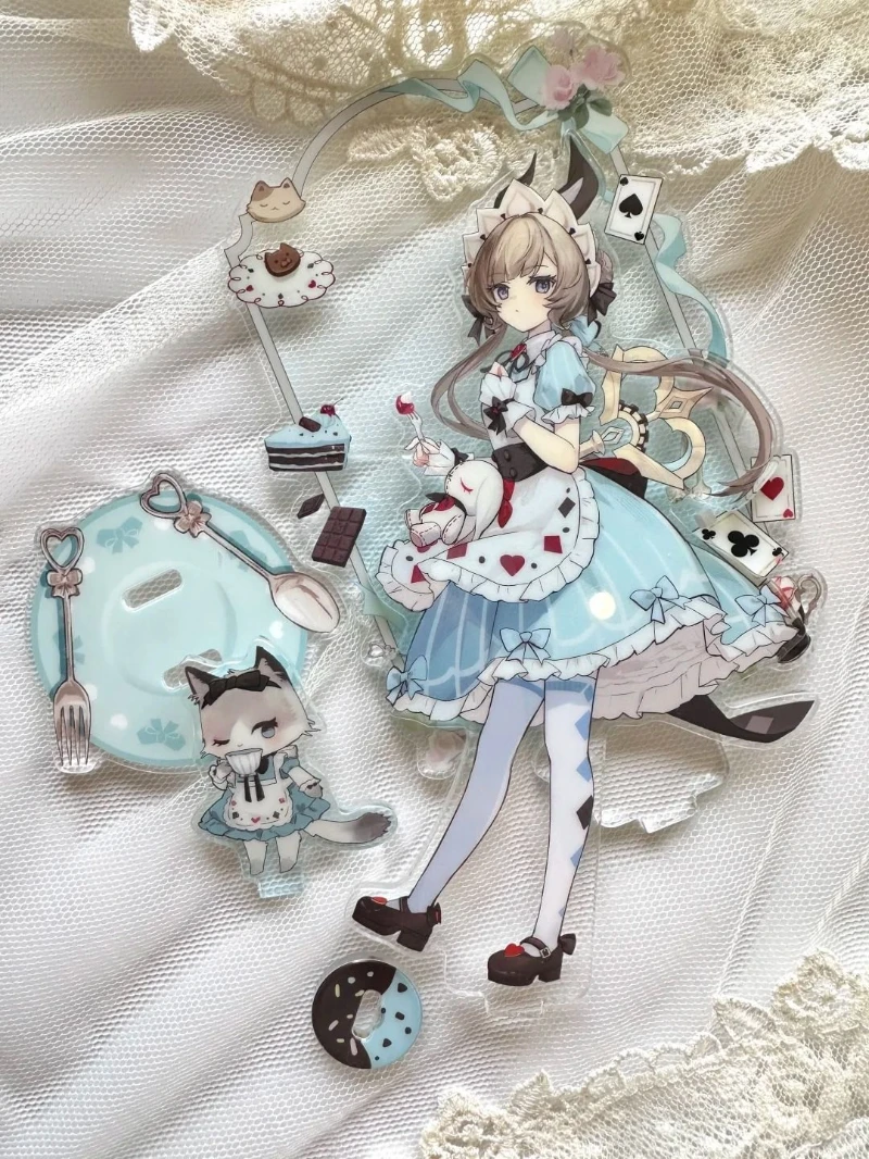 Spiel Genshin Impact Sandrone Marionette Columbina Moon Maiden Cosplay Stehende Platte Kawaii Acryl Figur Ständer Zubehör Requisiten – Detail 2