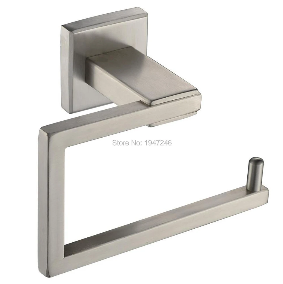 SUS 304 Edelstahl Wand Halterung Wc Papier Halter Tissue Rollen Halter Gebürstet Nickel – Detail 1