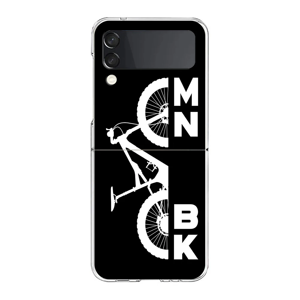 Rugged Mountain Bike Art Hard Folding Phone Case