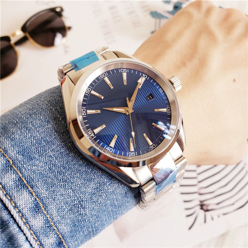 

mens automatic mechanical watch blue yellow green