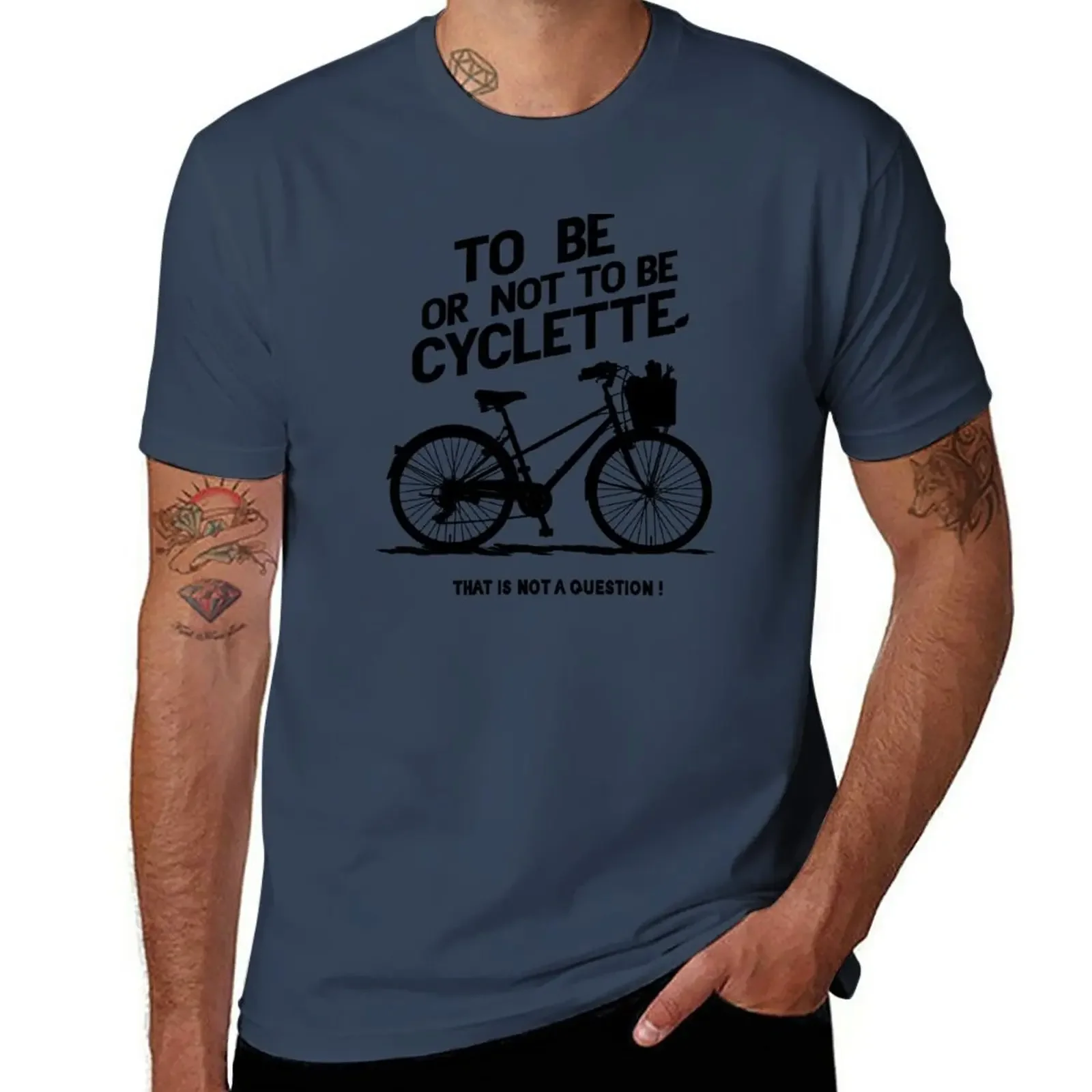 To Be Or Not To Be Cyclette (Bicyclette) T-Shirt New Edition Abbigliamento Estetico Magliette Pesanti Per Uomo