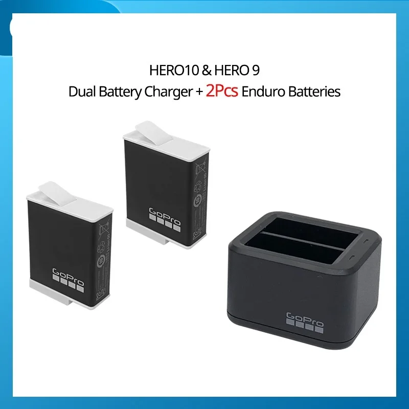 

Top HERO11 & HERO10 & HERO9 Enduro Rechargeable Battery 1720mAh New Battery Improves Cold-weather Increases recording