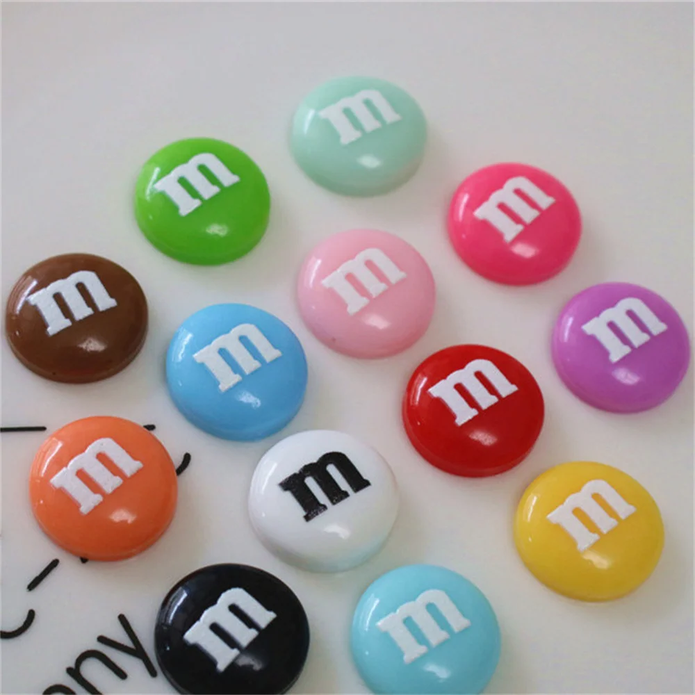 Description Picture 6 of item30Pcs Colorful Mini Chocolate Bean Flatback Resin Cabochon Scrapbook Embellishments Materials DIY Shoe Jewelry Phone Shell Patch
