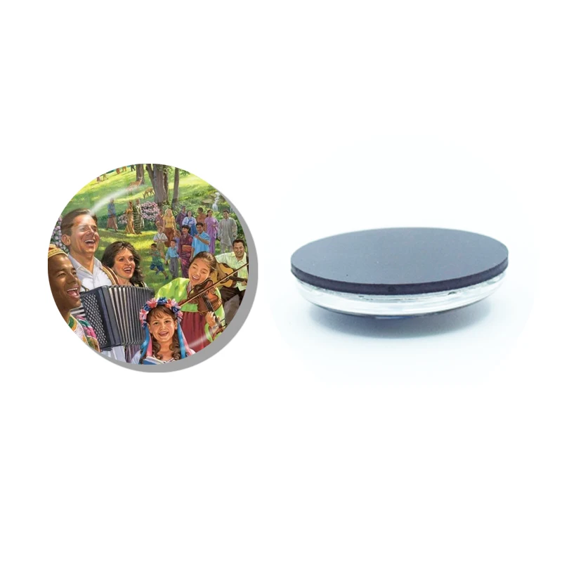 thumbnail image 1 of Imán para refrigerador de los testigos de Jehová de JW.ORG, 30 mm, cabujón de vidrio, pegatinas magnéticas para refrigerador, soporte para notas, decoración del hogar, regalo, 1 of 5