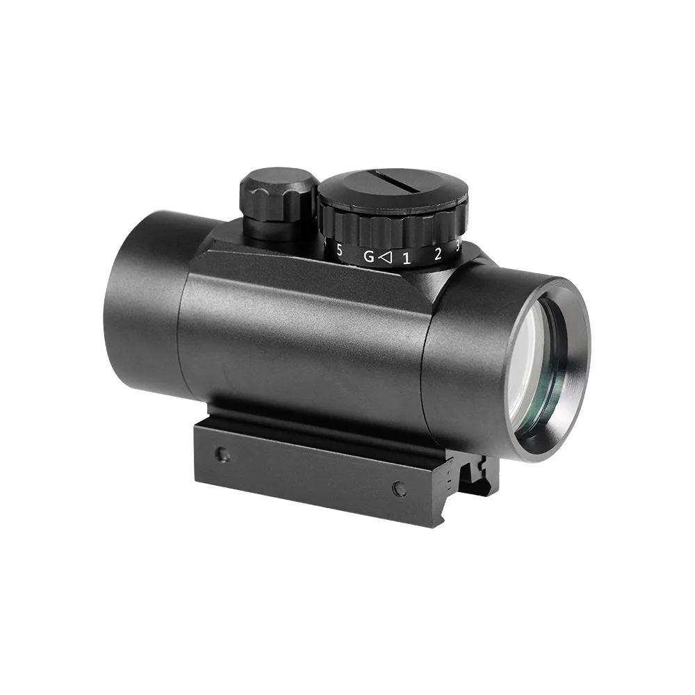 Red Green 1x40 Dot Sight Rifle Scope 11mm and 20mm Rail Hunting Optics Holographic Red Dot Sight Tactical Scope For Gun