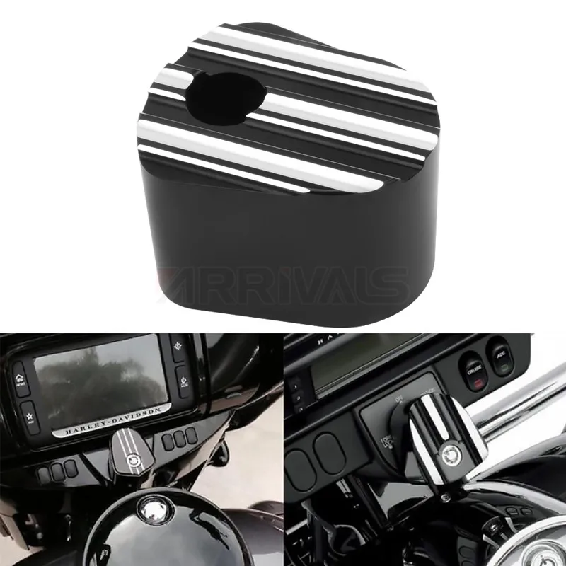 

Черная передняя крышка переключателя зажигания CNC для Harley Touring Electra Glide Street Glide FLTR FLHX FLH/T 2007-2013