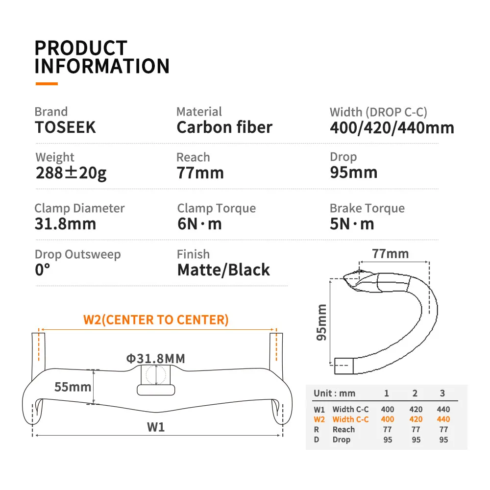 TOSEEK ź   ڵ  ź ڵ   ̺ 400/420/440mm   ڵ   ǰ