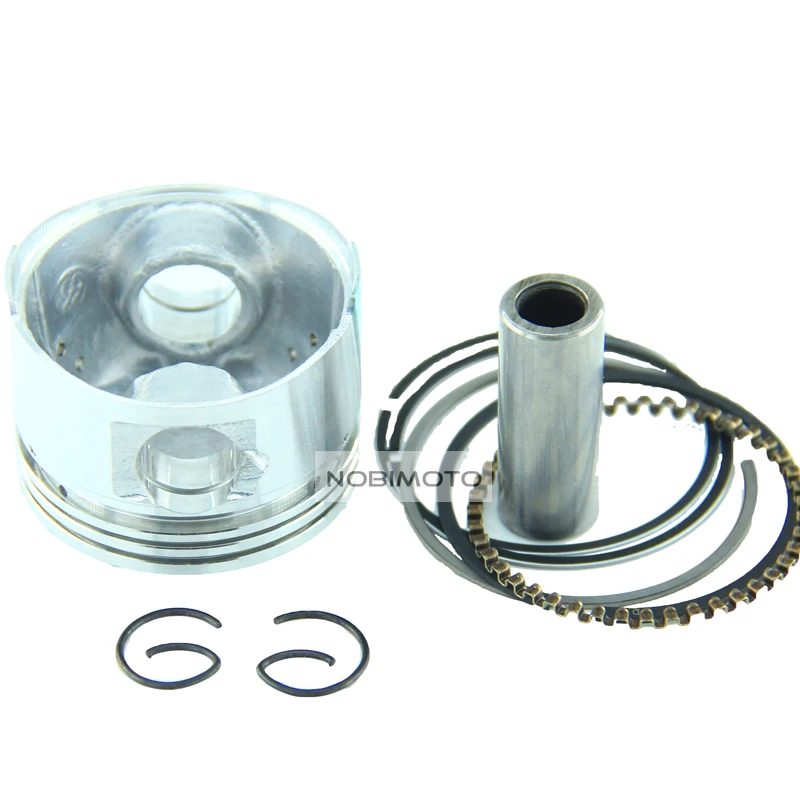 52.4Mm Pistone 14Mm Anello Pin Set Pistone Kit 125Cc Pistone Per 125Cc Lifan Dirt Bike Atv Quad Sdraiato Parti Del Motore Raffreddate Ad Aria