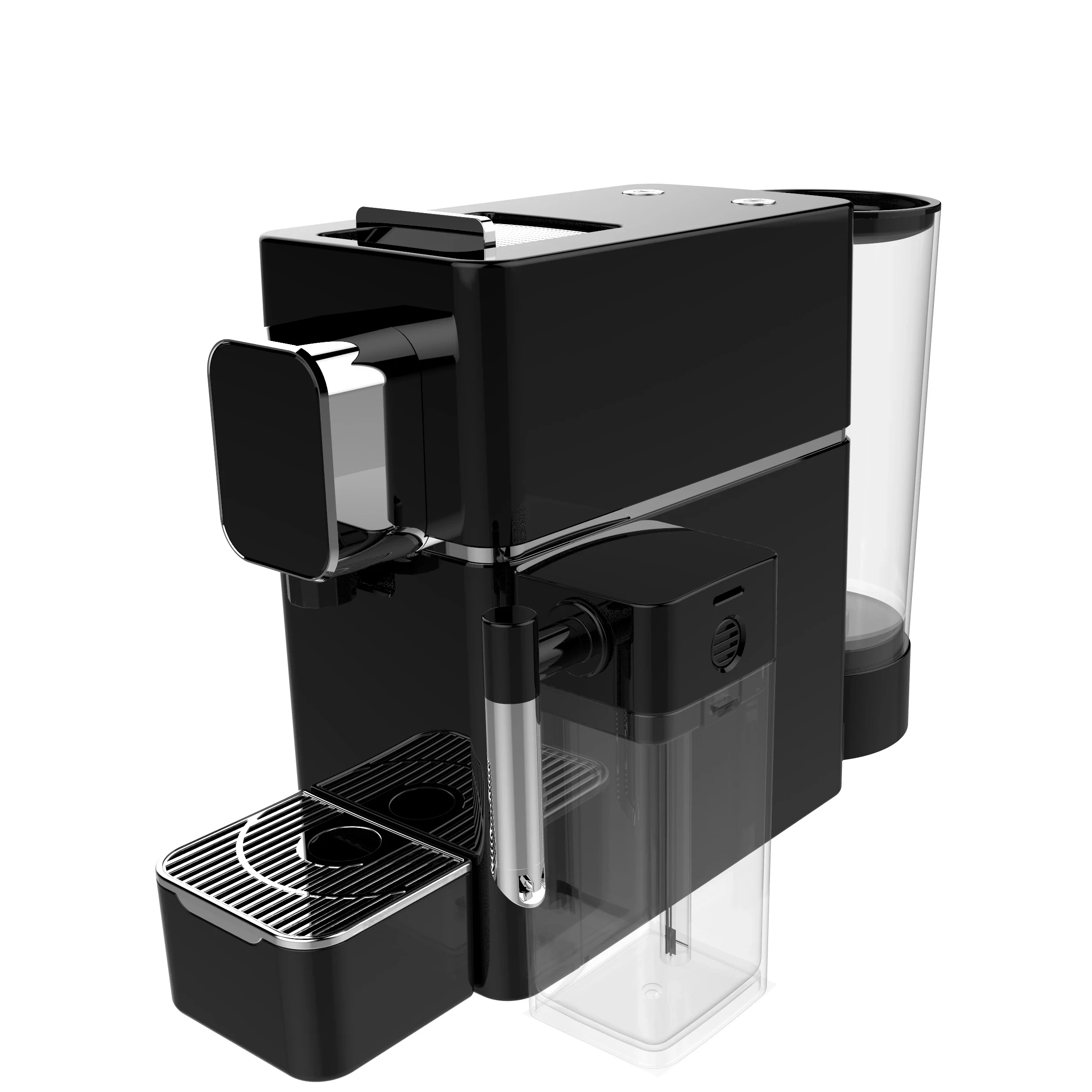 

coffee machine with milk box