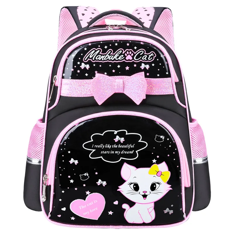 sac-a-dos-d'Ecole-maternelle-pour-fille-cartable-Etanche-avec-motif-de-chat-et-dessin-anime