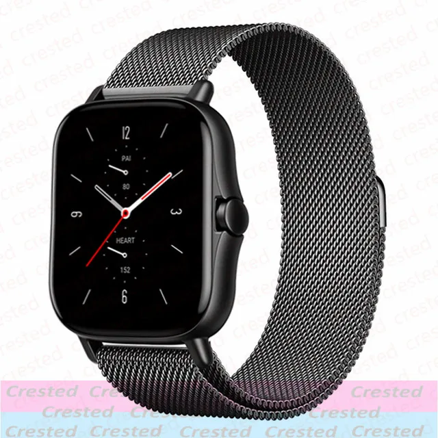 Elegant Milanese Metal Watch Bracelet, 20mm/22mm