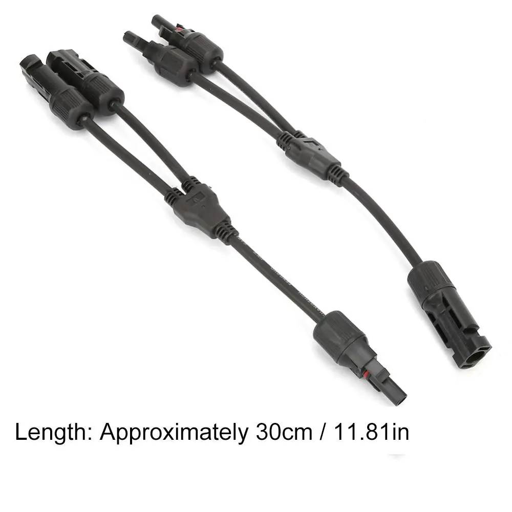 1쌍 병렬 Y 분기 커넥터 1000V 30A 방수 IP67 태양광 패널 어댑터 FFM+MMF PV 어댑터 케이블 PV 시스템