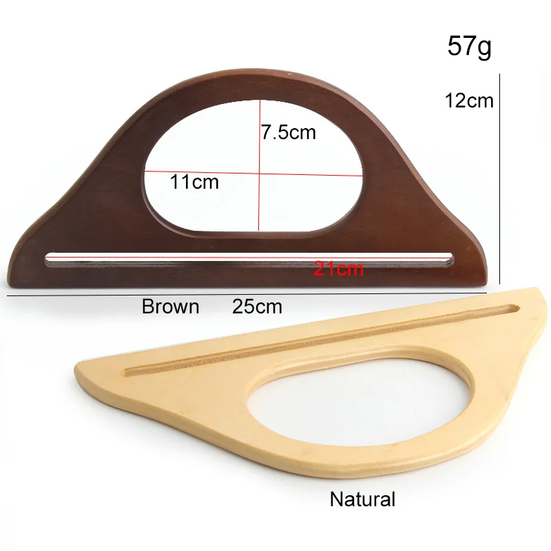 4-10PCS Natural,Brown,Hanger Plywood Handles Replacement Purse Frame Handbag Luggage Straps Bags Wooden Handcrafted Accessories