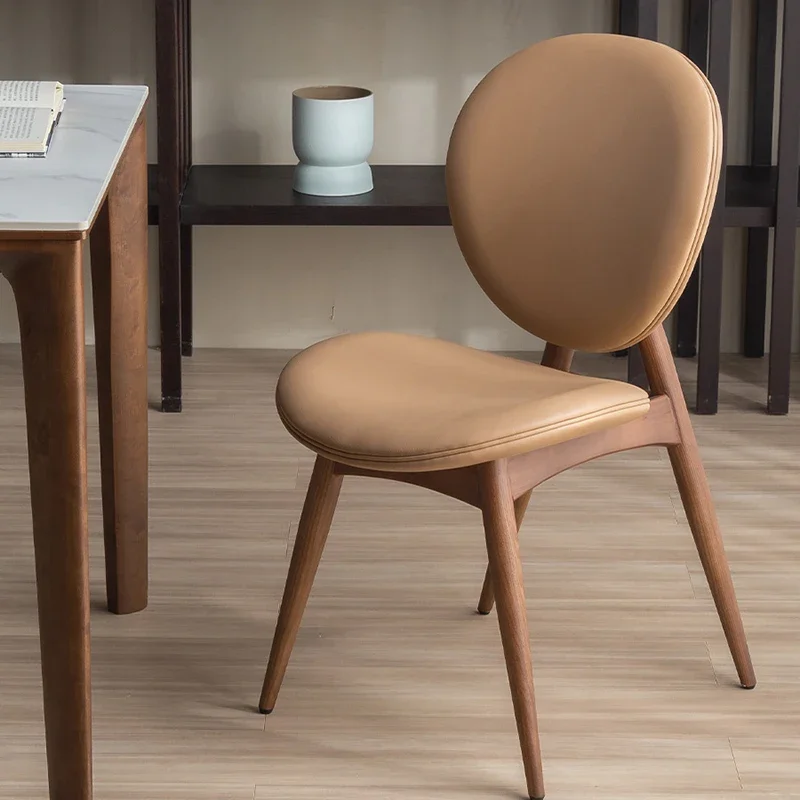 

Comfortable Lounge Chair Wooden Coffee Office Ergonomic Chairs Artist Vanity Luxury Makeup Chaises De Salon Furniture WJ30XP