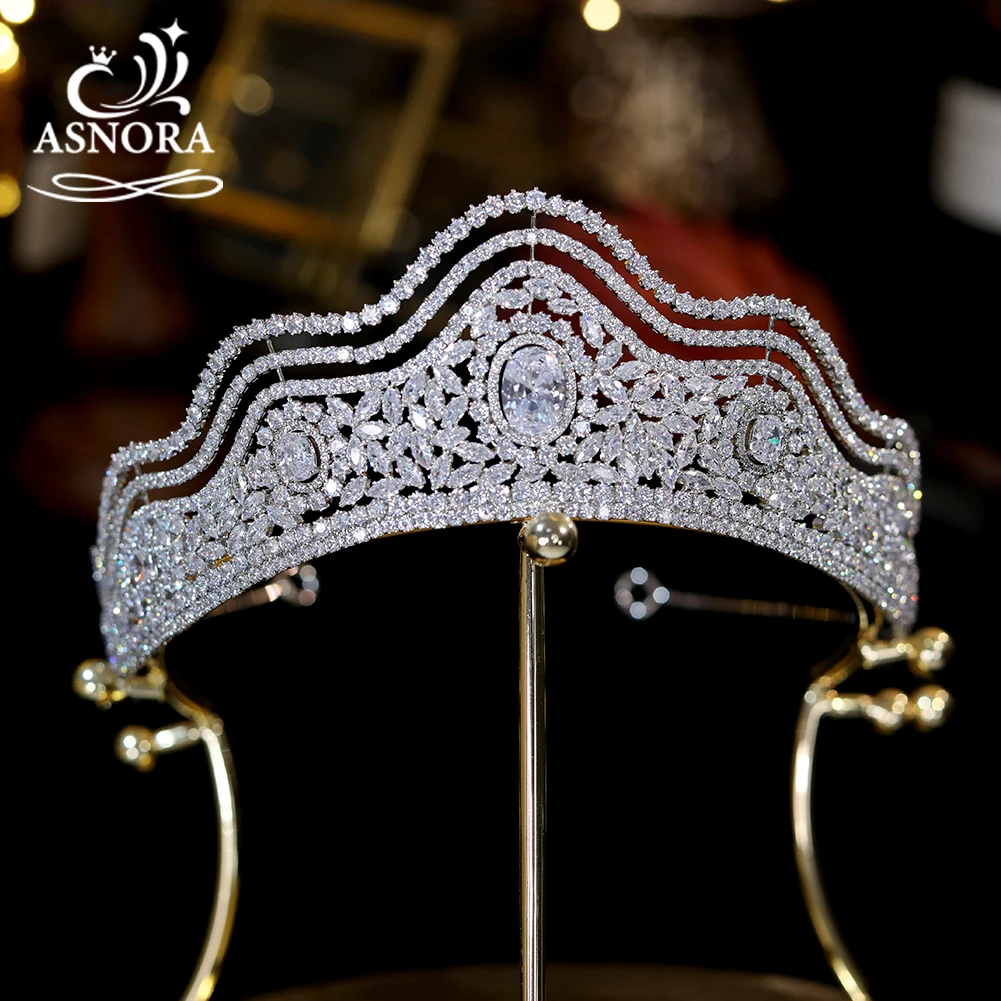 

Роскошные тиары с фианитом Свадебные короны A01449 изогнутая Корона свадебная тиара винтажные повязки на голову для женщин Свадебные украшения