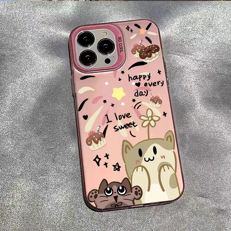 

Doughnut Cat Suitable for Apple 15 Phone Case 14promax Frosted Anti Drop iPhone 13/12