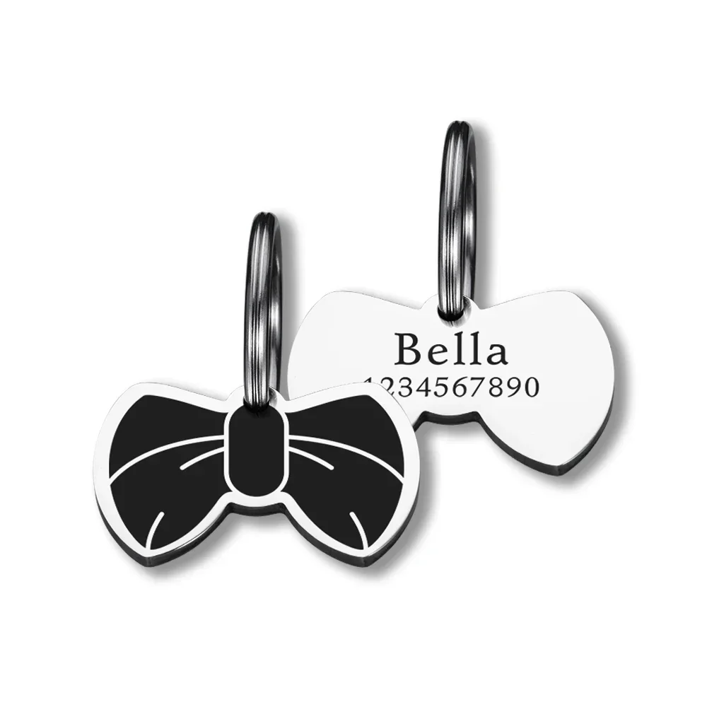 

Personalized Dog ID Tag Mirror Name Plate Anti-Lost Pet Collar Pendant Free Engraving Customized Cat Kitten ID Tag Wholesale