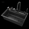 Metal Smart Kitchen Sinks for Apartments Creative Modern Multi-functional Sinks Luxury Household Kitchen Sinks for Rental Houses 6