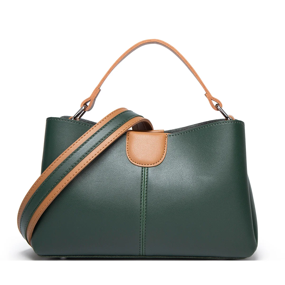 ALWINA™ - TRENDY CONTRAST STITCHING SMALL SQUARE SHOULDER BAG