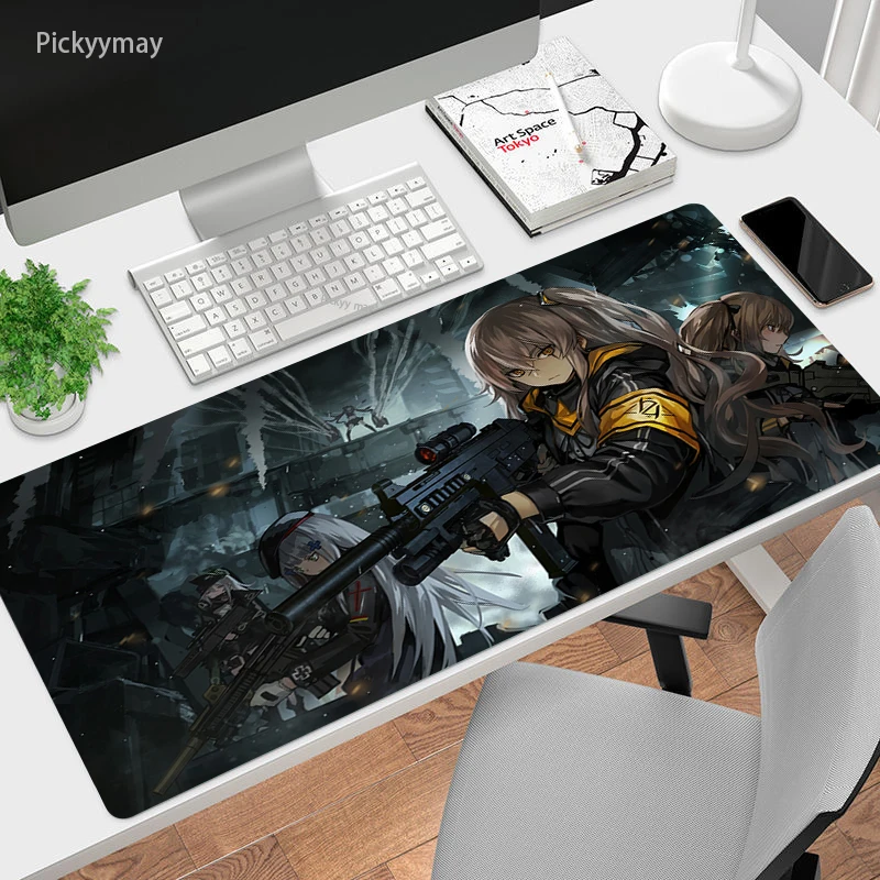 

Girls Frontline Laptop Gamer Mousepad Gaming Anime Mouse Pad Large Locking Edge Keyboard Desk Mat Rubber Table Carpet Cs Go Lol