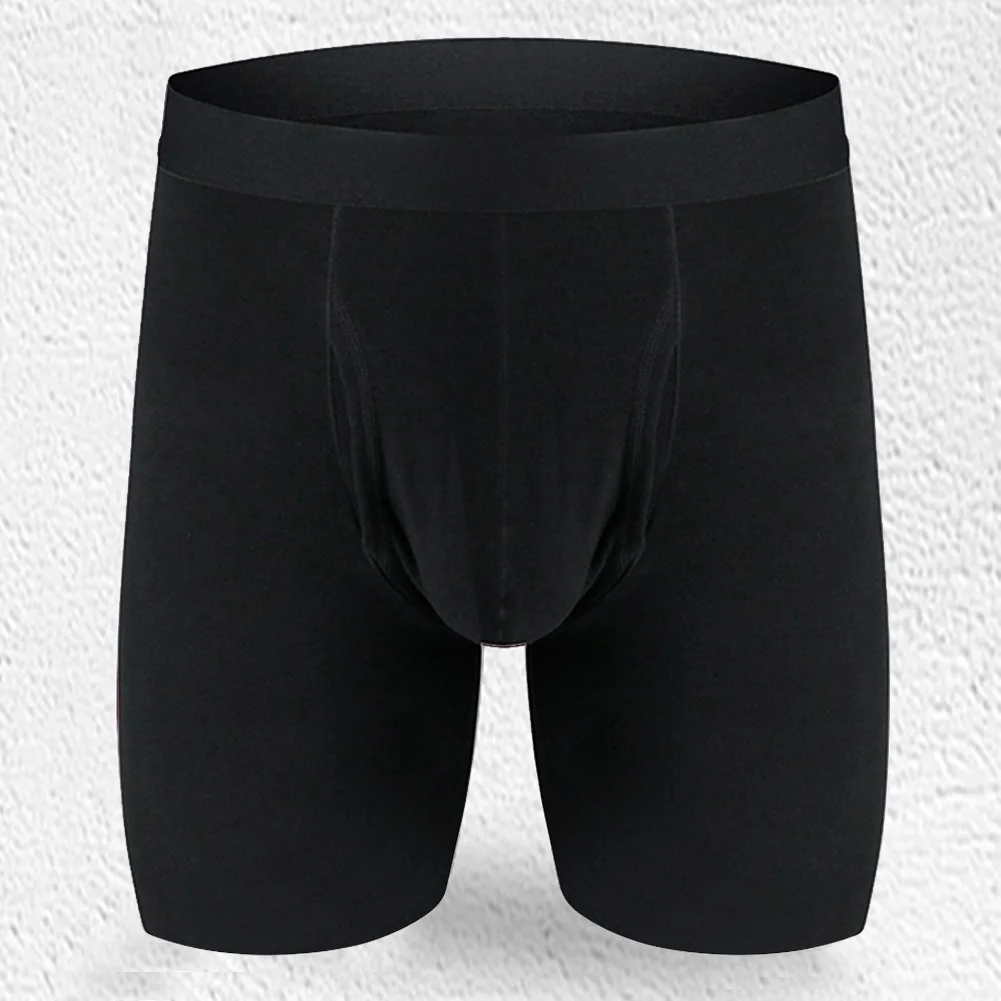 Men Long Leg Panties Ultra-Soft Elasticity Underwear Shorts Comfort Underpants Solid Braethable Boxer Briefs Seamless Lingerie