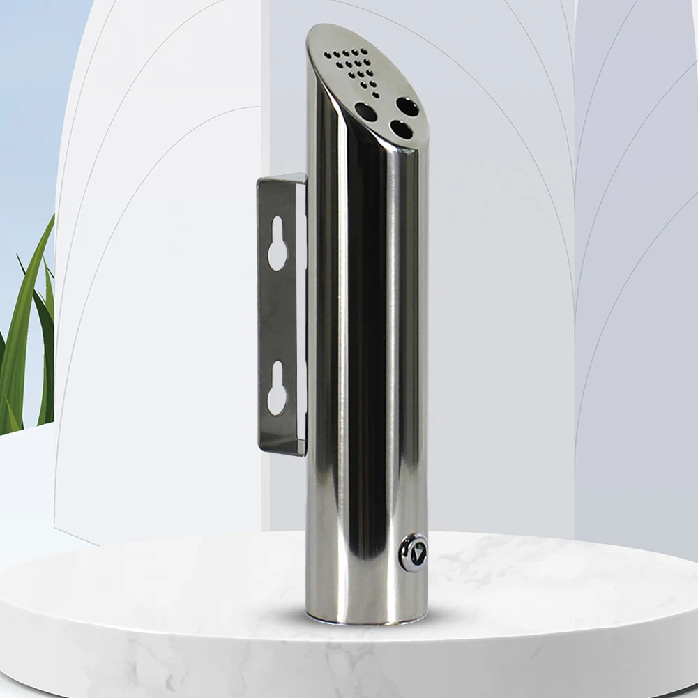 Wall Mounted Patio Public Cigarette Ash Tray Stainless Steel Outdoor Ashtray Waterproof for Mall Hotel Elevator Entrance