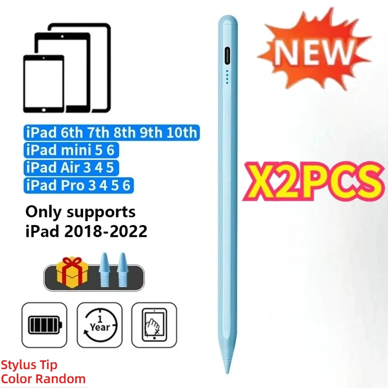 LED Stylus Pen with Palm Rejection and Touch Sensitivity