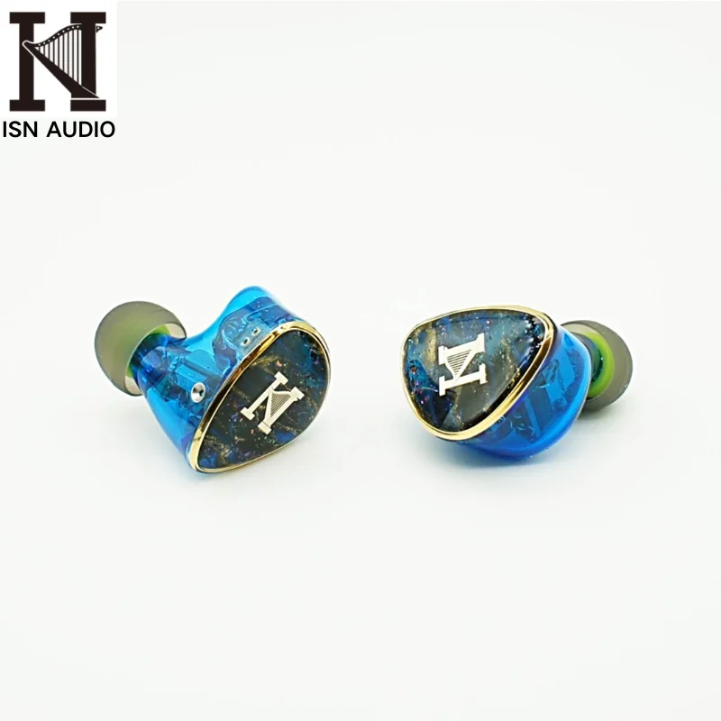 In Ear Monitor ISN Audio EBC80 2 Electrostatic + 2BA + 2DD 2 Bone Conduction Driver Quadbrid 8 Drivers 2Pin 0.78mm Audiophile In-Ear Earphone