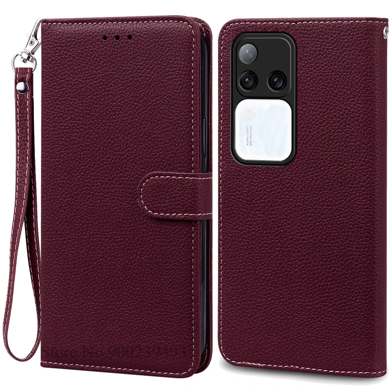 Leather Flip Wallet Case with Stand Feature