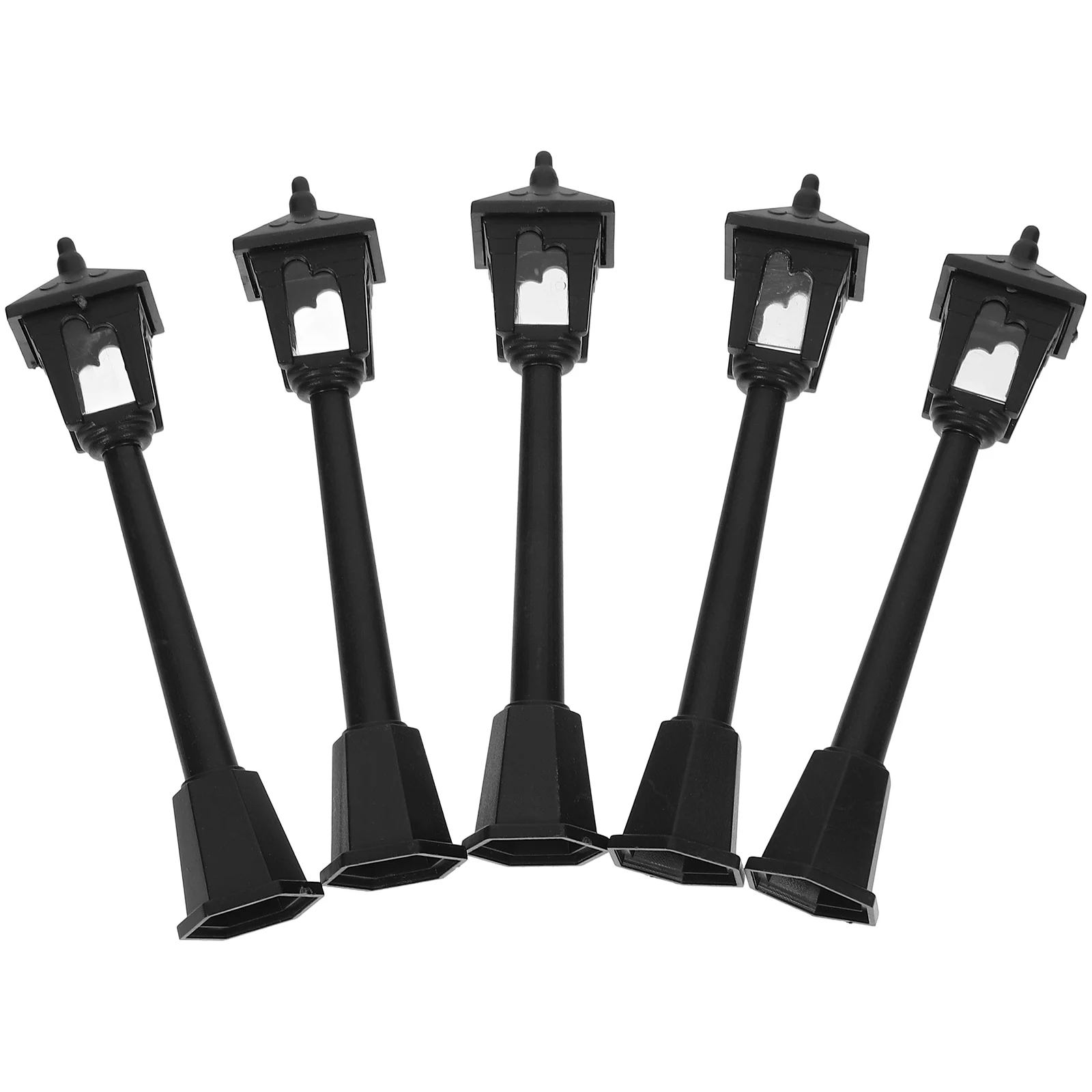 

5 Pcs Mini Street Light DIY Railway Model Props Lamp Small Lamps Decor Adornment Miniature for Tiny House