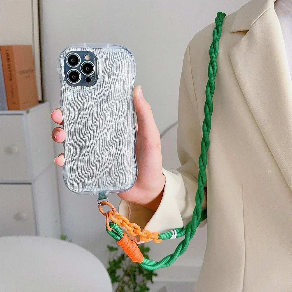 Handwoven Unisex Crossbody Mobile Lanyard - Sturdy, Durable, and Stylish Korean Design