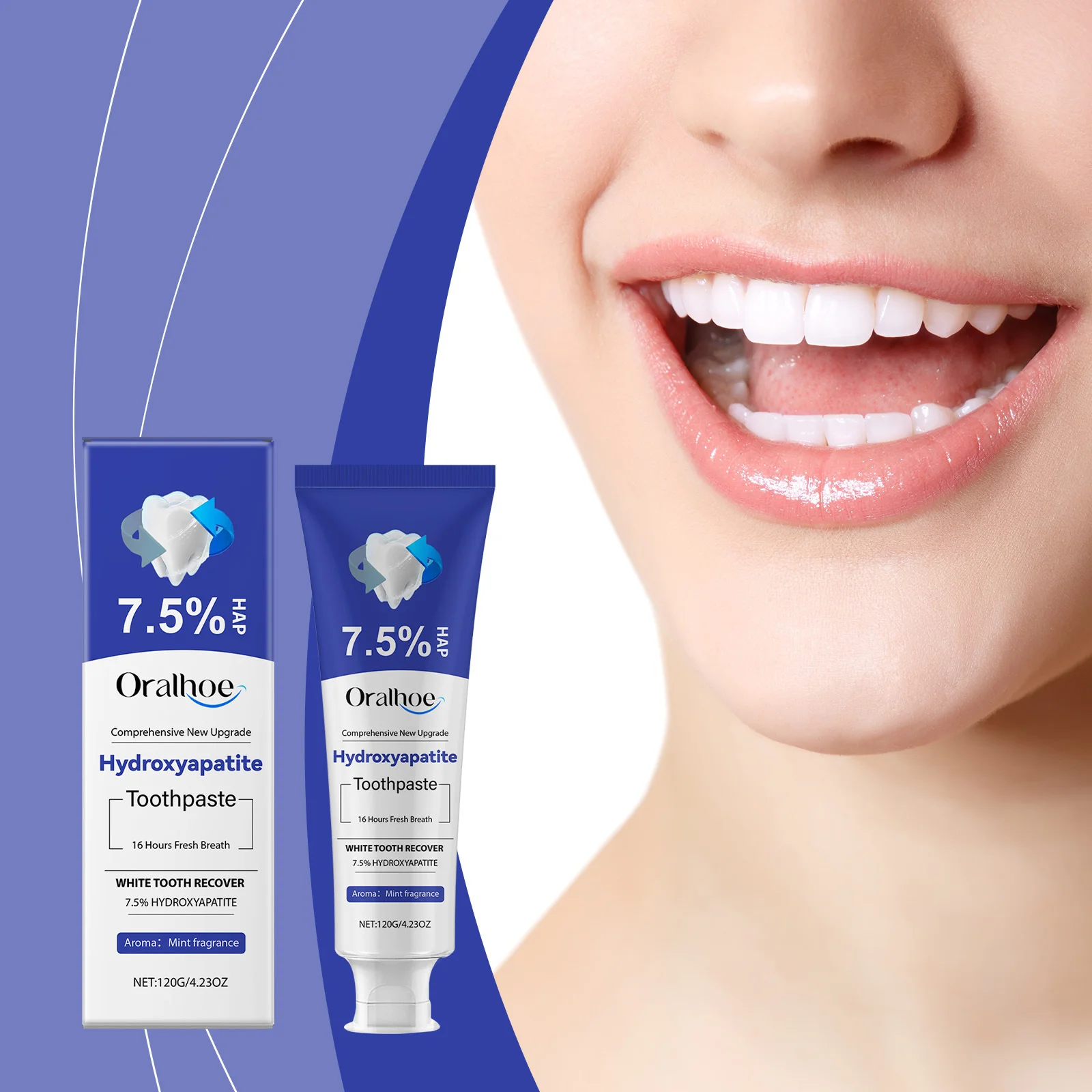 Hydroxyapatite Teeth Care Product Whitening Toothpaste Gum Repair Pen Tartar Stain Plaque Removing Fresh Breath Dental Brighten